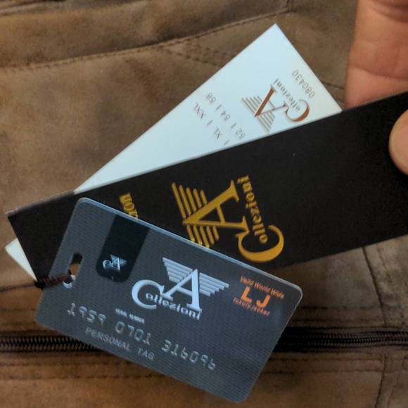 Mens Brown Suede A Collezioni Jacket XXL - Picture 2 of 7